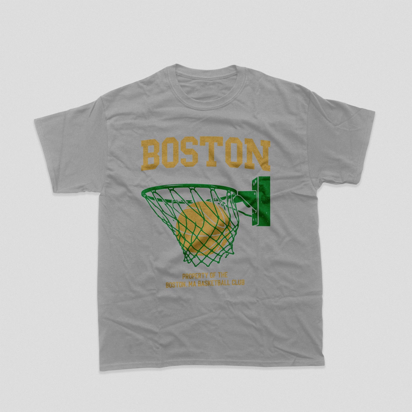 Boston Basketball Shirt Vintage Hoop Game Day Tee